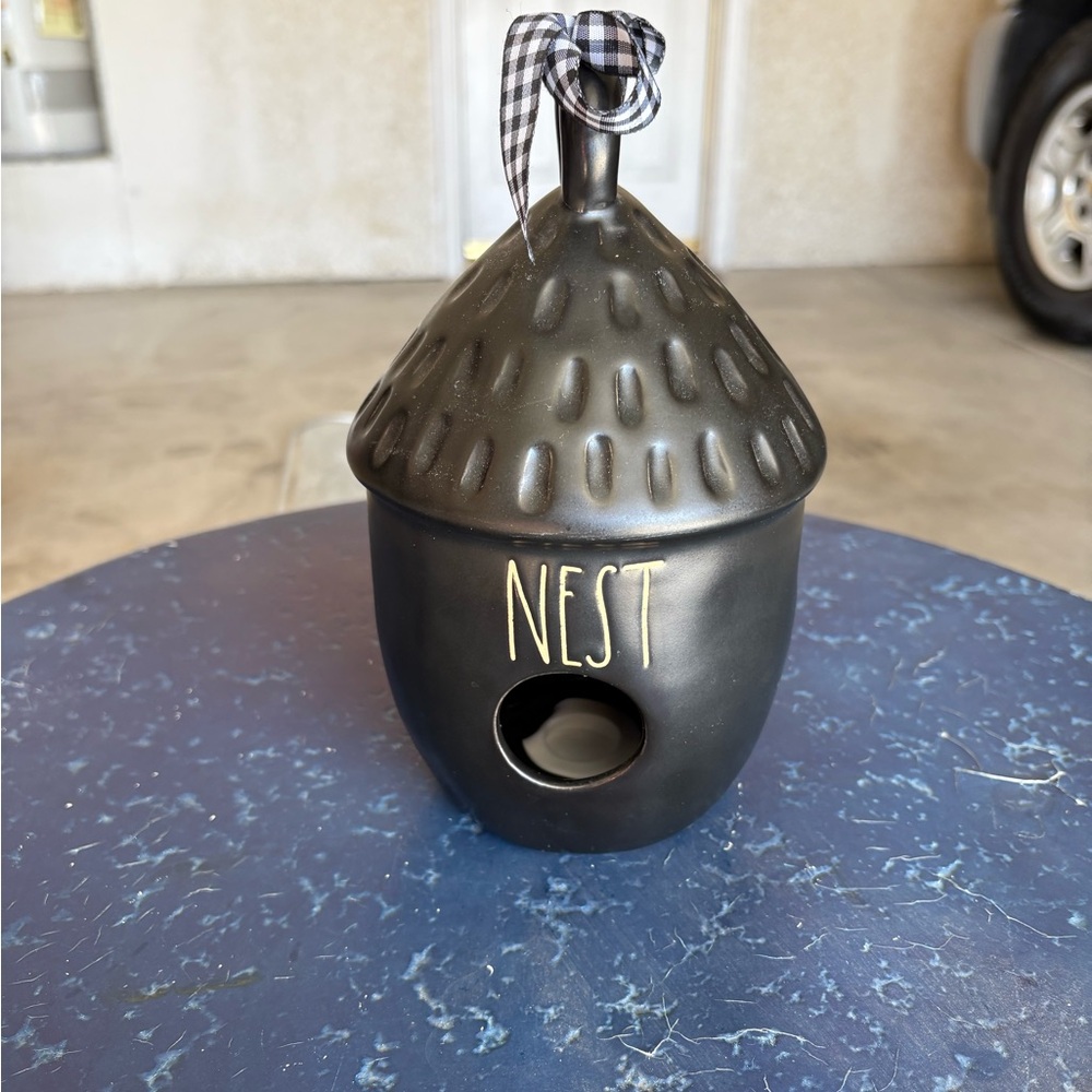 Rae Dunn Black Acorn Birdhouse